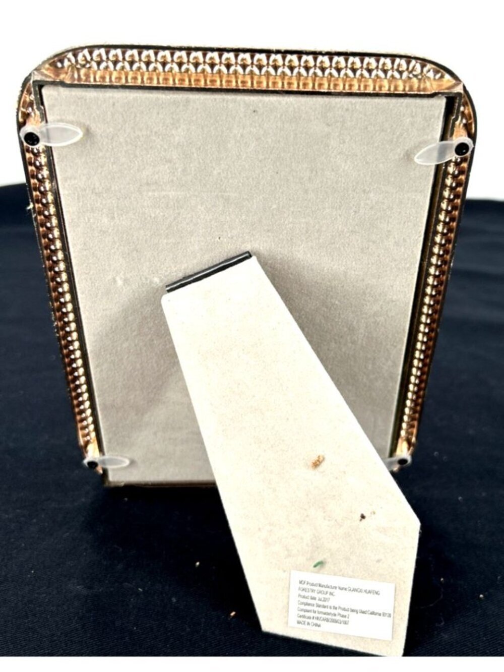 Crystal Rhinestone gold Tone 5x7 Picture Frame Photo Frame - Picture 2 of 9